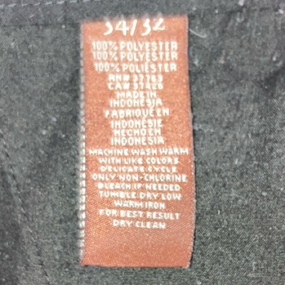 Perry Ellis Men's Black Pants pleated - Picture 3 of 16